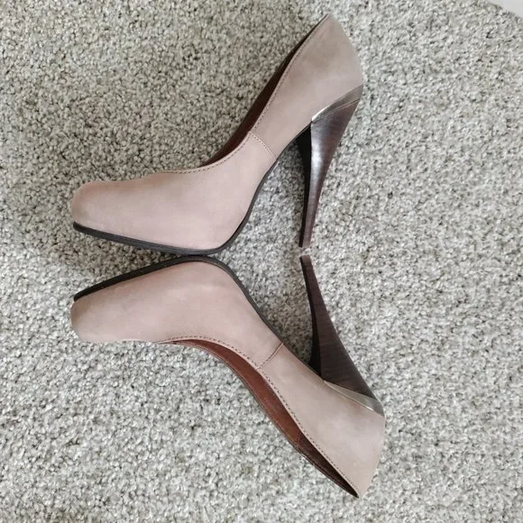 Steve Madden “Triggerr” Brown Suede Heels Size 6 - Picture 5 of 9